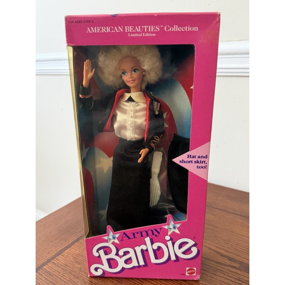 1989 Mattel ARMY BARBIE Doll American Beauties Collection Limited Edition #3966
